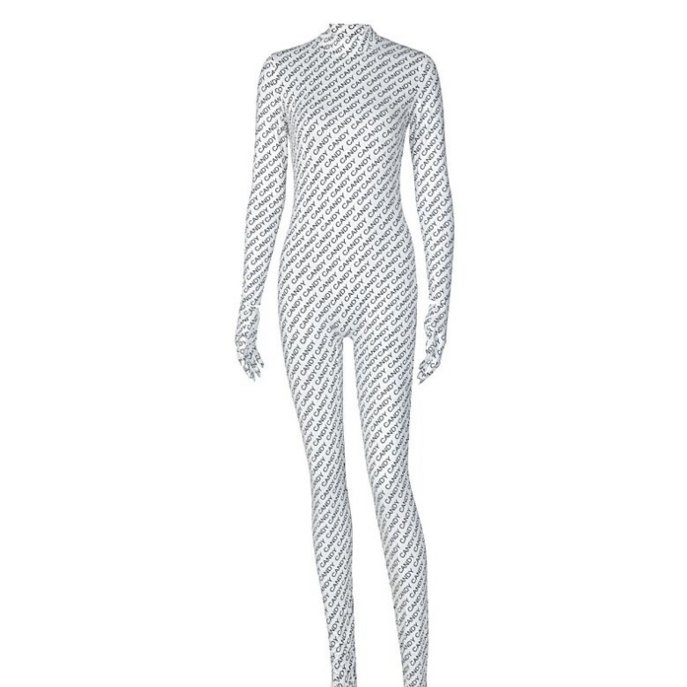 White and Black ‘Candy’ Bodysuit